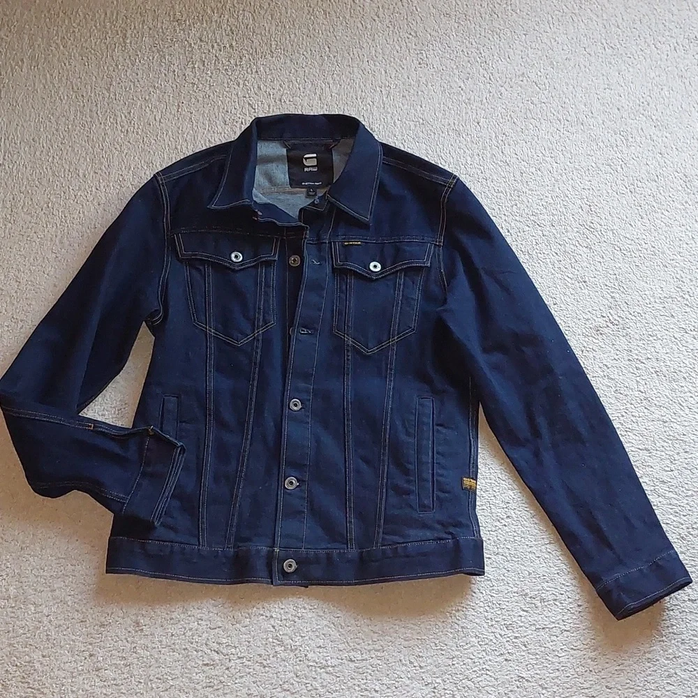 G-Star Raw Dark Denim Jacket Sz L